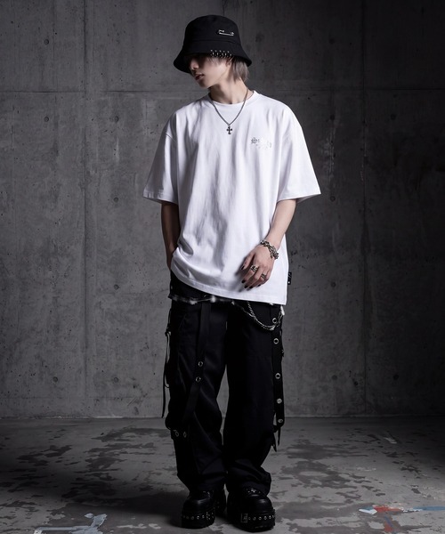 SCHWA(シュワ)の「【SCHWA/シュワ】バックロゴプリント ネックレス付き 半袖Tシャツ(Tシャツ/カットソー・メンズ・ホワイト系1/ホワイト系2/ブラック系1/ブラック系2・M/L)」の17枚目の写真