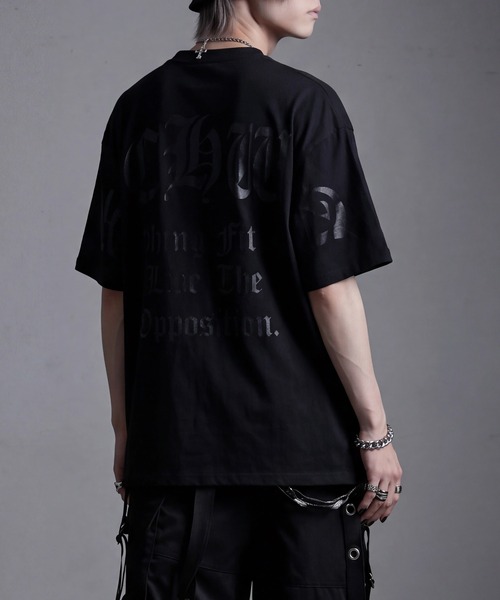 SCHWA(シュワ)の「【SCHWA/シュワ】バックロゴプリント ネックレス付き 半袖Tシャツ(Tシャツ/カットソー・メンズ・ホワイト系1/ホワイト系2/ブラック系1/ブラック系2・M/L)」の7枚目の写真