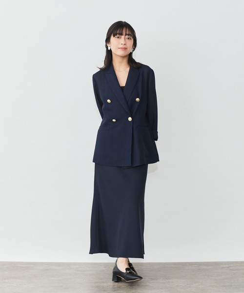 Sirin(シリン)の「サテンナロースカート【2サイズ展開】(スカート・レディース・グレイッシュベージュ/ネイビー・S/XS)」の9枚目の写真