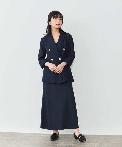 Sirin(シリン)の「サテンナロースカート【2サイズ展開】(スカート・レディース・グレイッシュベージュ/ネイビー・S/XS)」の10枚目の写真
