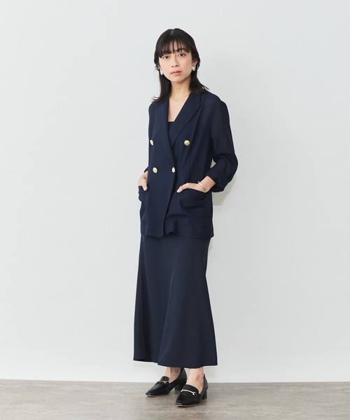 Sirin(シリン)の「サテンナロースカート【2サイズ展開】(スカート・レディース・グレイッシュベージュ/ネイビー・S/XS)」の11枚目の写真