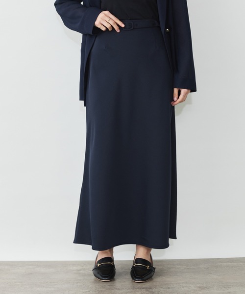Sirin(シリン)の「サテンナロースカート【2サイズ展開】(スカート・レディース・グレイッシュベージュ/ネイビー・S/XS)」の14枚目の写真