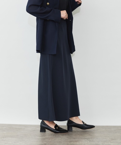 Sirin(シリン)の「サテンナロースカート【2サイズ展開】(スカート・レディース・グレイッシュベージュ/ネイビー・S/XS)」の17枚目の写真