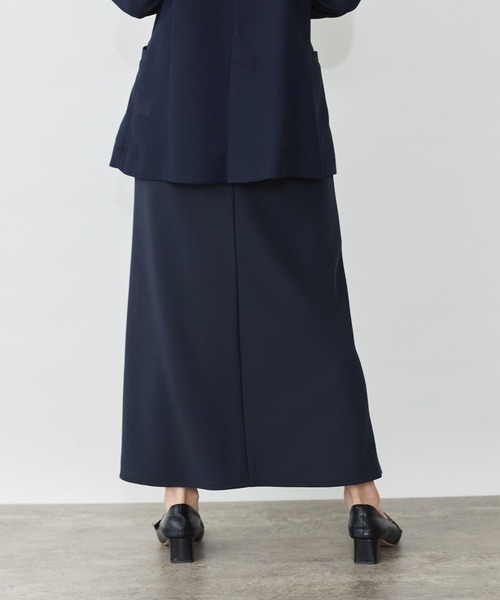 Sirin(シリン)の「サテンナロースカート【2サイズ展開】(スカート・レディース・グレイッシュベージュ/ネイビー・S/XS)」の16枚目の写真