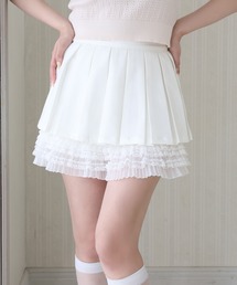 ドッキングプリーツミニスカート