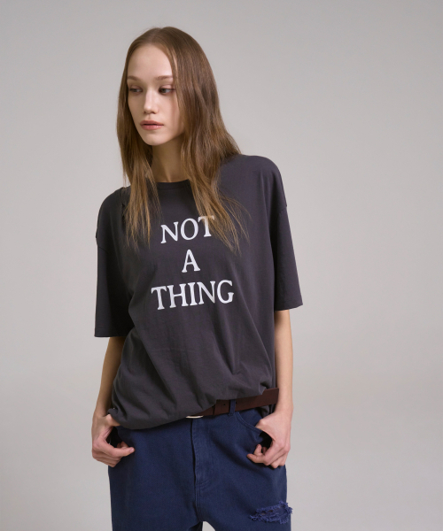 SSIN AND LEE(シンアンドリー)の「ナッシングピンチドTシャツチャコール(Tシャツ/カットソー・レディース・その他・FREE)」の6枚目の写真