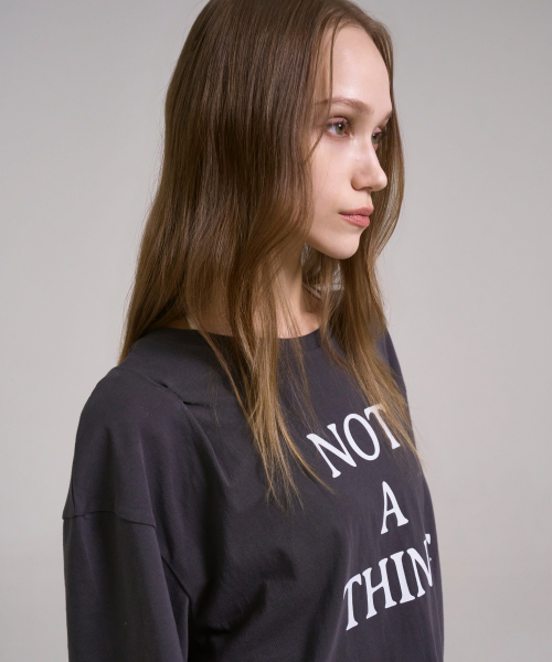 SSIN AND LEE(シンアンドリー)の「ナッシングピンチドTシャツチャコール(Tシャツ/カットソー・レディース・その他・FREE)」の7枚目の写真