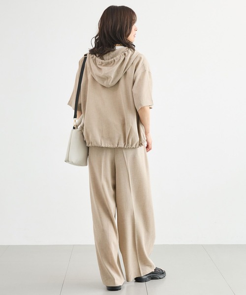 BARNYARDSTORM(バンヤードストーム)の「BARNYARDSTORM / ウエストイージーセンタープレスパンツ【JAPAN FABRIC/WEB限定サイズL】<セットアップ対応>(その他パンツ・レディース・ベージュ/グレー・S/M/L)」の18枚目の写真