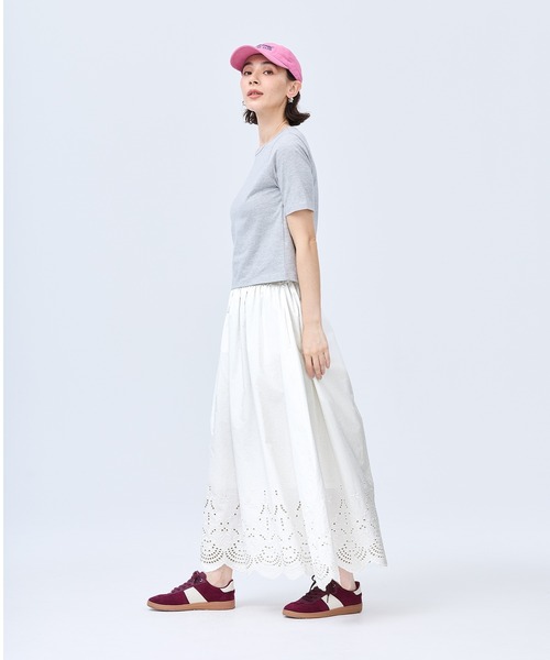 coca(coca)(コカ)の「パンチングレースフレアスカート(スカート・レディース・ホワイト・L/M)」の3枚目の写真