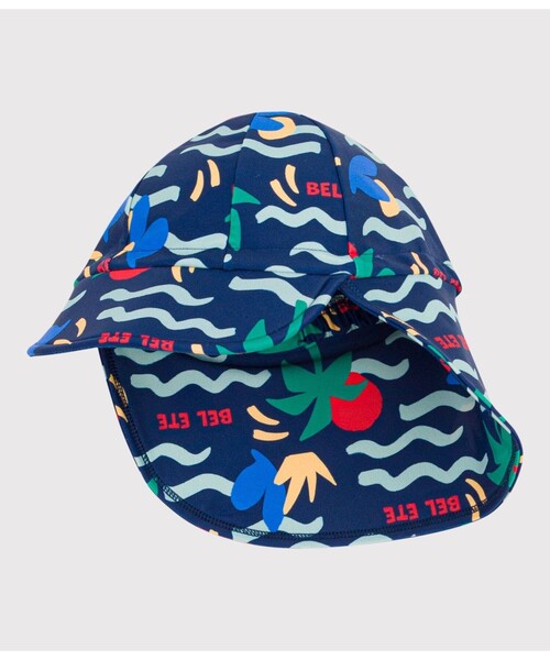 PETIT BATEAU(プチバトー)の「プリントキャップ(キャップ・キッズ・ブルー系その他・6MONTH/18MONTH/36MONTH)」の2枚目の写真