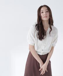 NATURAL BEAUTY BASIC | チュール刺繍シアーカーディガン(カーディガン/ボレロ)
