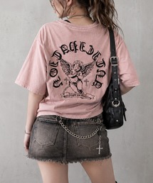 JOHN'S CLOSET | 【31】エンジェルデザイン ピグメント/スプレー加工 Tシャツ(Tシャツ/カットソー)