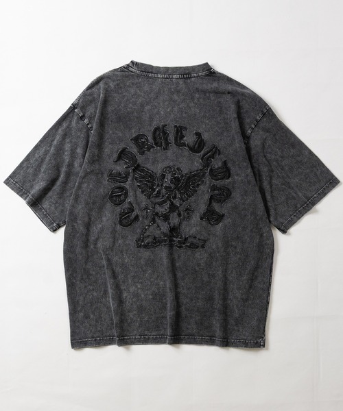 JOHN'S CLOSET(ジョンズクローゼット)の「【31】エンジェルデザイン ピグメント/スプレー加工 Tシャツ(Tシャツ/カットソー・メンズ・ピンク/ホワイト/チャコールグレー・MEDIUM/LARGE)」の12枚目の写真