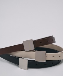 LE VERNIS（ル・ベルニ）の「LE VERNIS(ル・ベルニ)Square buckle leather belt（ベルト）」