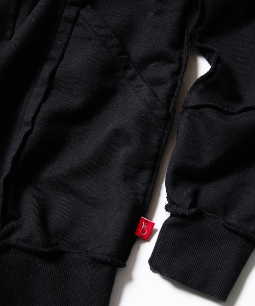 VIRGOwearworks（ヴァルゴウェアワークス）の「FRAGFORM ZIP HOODIE（パーカー・メンズ・ブラック/チャコールグレー/オリーブドラブ・2/3/4）」の10枚目の写真