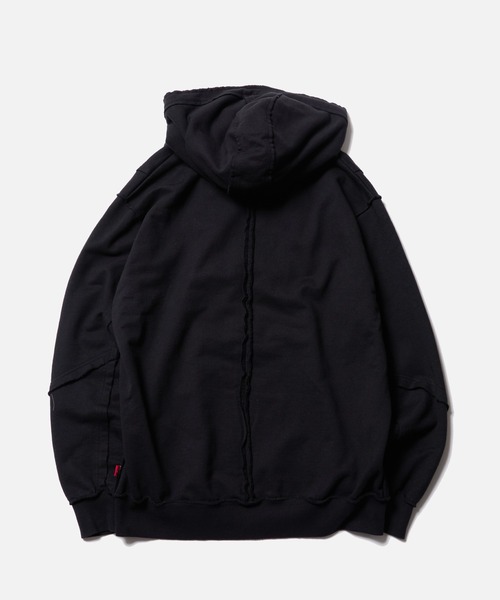 VIRGOwearworks（ヴァルゴウェアワークス）の「FRAGFORM ZIP HOODIE（パーカー・メンズ・ブラック/チャコールグレー/オリーブドラブ・2/3/4）」の5枚目の写真