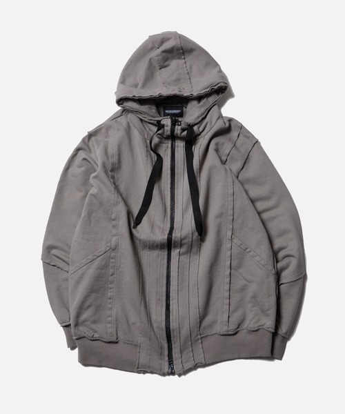 VIRGOwearworks（ヴァルゴウェアワークス）の「FRAGFORM ZIP HOODIE（パーカー・メンズ・ブラック/チャコールグレー/オリーブドラブ・2/3/4）」の6枚目の写真