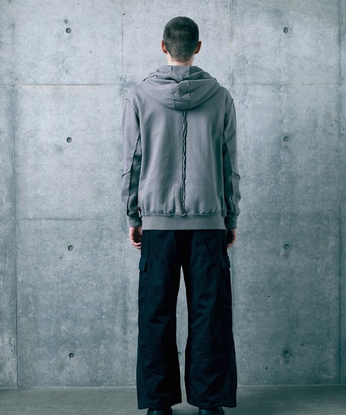 VIRGOwearworks（ヴァルゴウェアワークス）の「FRAGFORM ZIP HOODIE（パーカー・メンズ・ブラック/チャコールグレー/オリーブドラブ・2/3/4）」の20枚目の写真