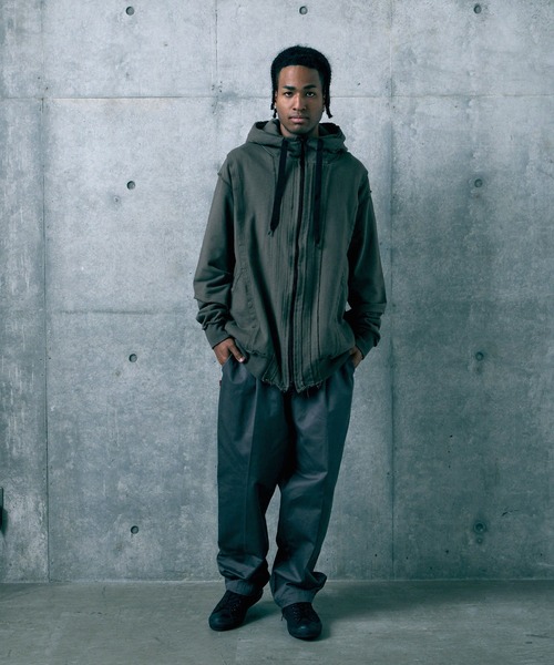 VIRGOwearworks（ヴァルゴウェアワークス）の「FRAGFORM ZIP HOODIE（パーカー・メンズ・ブラック/チャコールグレー/オリーブドラブ・2/3/4）」の21枚目の写真