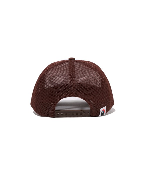 A BATHING APE(アベイシングエイプ)の「BABY MILO CROSSBONE MESH CAP(キャップ・メンズ・ブラック/パープル/ブラウン/ピンク・FREE)」の10枚目の写真