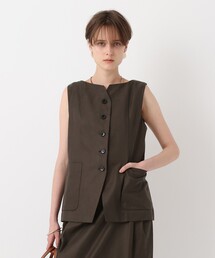 allureville（アルアバイル）の「コットンキュプラノースリーブジレ（その他アウター）」