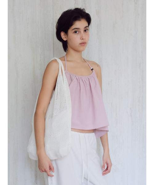 BAIE OUD（ベイウード）の「Halterneck bead blouse_pink（シャツ/ブラウス・レディース・その他・FREE）」の3枚目の写真
