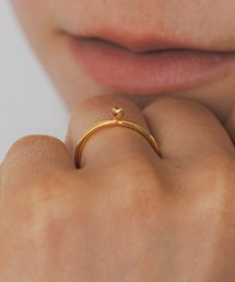 LAPUIS(ラピュイ)Petit heart ring