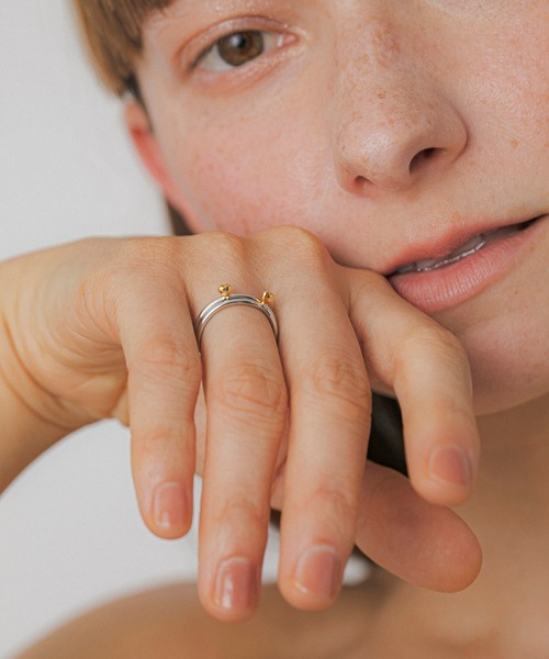 LAPUIS(ラピュイ)の「LAPUIS(ラピュイ)Petit heart ring(リング・レディース・マルチ/ゴールド・13号/11号)」の3枚目の写真