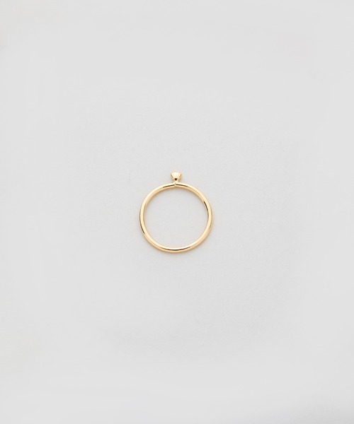 LAPUIS(ラピュイ)の「LAPUIS(ラピュイ)Petit heart ring(リング・レディース・マルチ/ゴールド・13号/11号)」の10枚目の写真