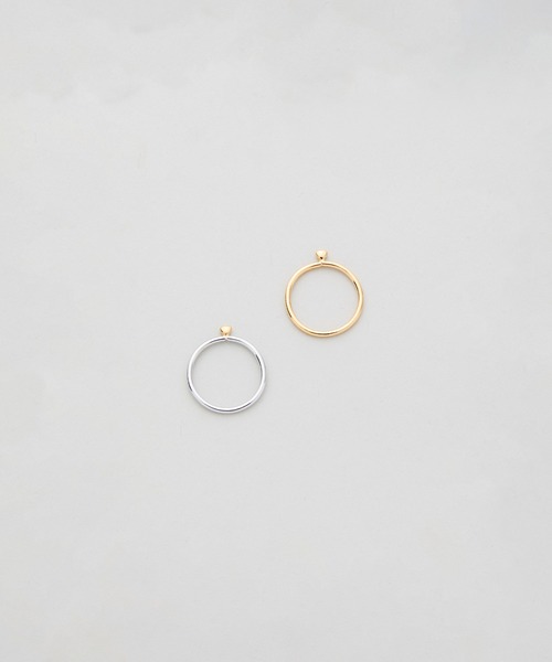 LAPUIS(ラピュイ)の「LAPUIS(ラピュイ)Petit heart ring(リング・レディース・マルチ/ゴールド・13号/11号)」の9枚目の写真