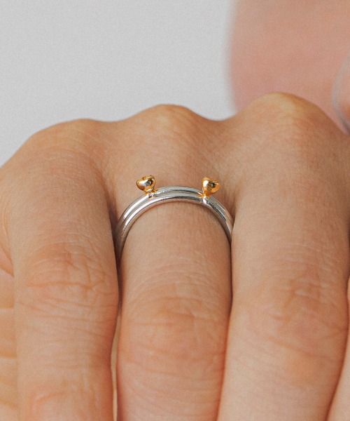 LAPUIS(ラピュイ)の「LAPUIS(ラピュイ)Petit heart ring(リング・レディース・マルチ/ゴールド・13号/11号)」の16枚目の写真