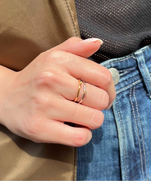 LAPUIS(ラピュイ)の「LAPUIS(ラピュイ)Petit heart ring(リング・レディース・マルチ/ゴールド・13号/11号)」の21枚目の写真