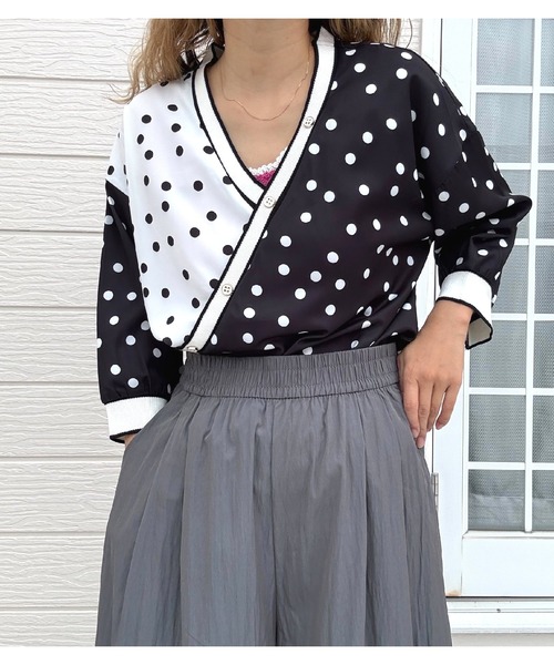 Q（キュー）の「ギャザーワイドパンツ（その他パンツ・レディース・ピンク/チャコールグレー・MEDIUM）」の11枚目の写真