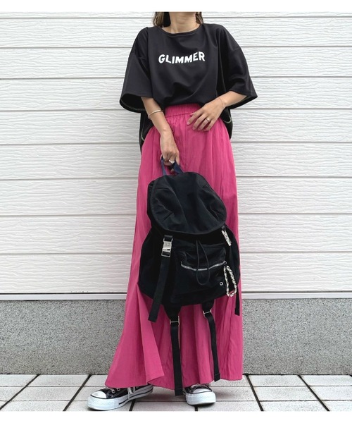 Q(キュー)の「【再入荷】ギャザーワイドパンツ(その他パンツ・レディース・ピンク/チャコールグレー・MEDIUM)」の20枚目の写真