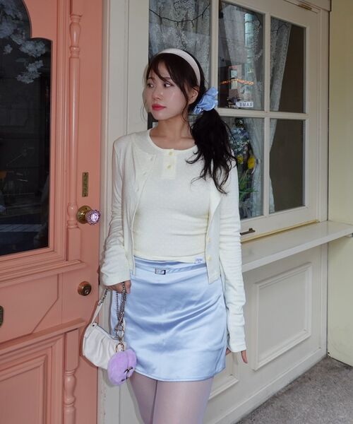 HOMEBODY THINGS（ホームバディ ティングズ）の「Belted Satin Mini Skort (SKY BLUE)（スカート・レディース・その他・2/1）」の11枚目の写真