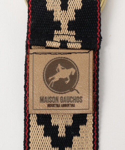 BEAMS F(ビームスエフ)の「【別注】MAISON GAUCHOS / コットン ウェビング ダブルリングベルト(ベルト・メンズ・ネイビー/ブラック・ONE SIZE)」の8枚目の写真