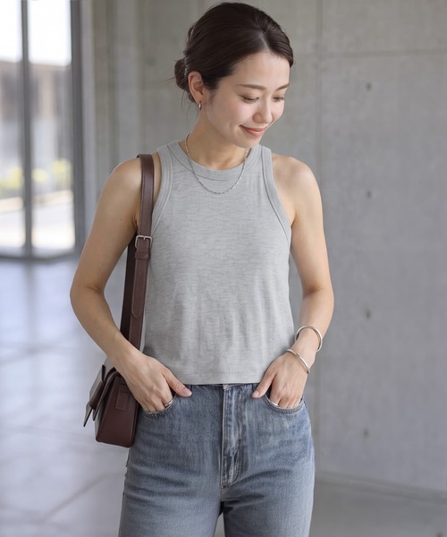 STYLE DELI（スタイルデリ）の「【selection】セパレート可能／レイヤードサロペット（サロペット/オーバーオール・レディース・ブラック/ライトグレー・FREE）」の7枚目の写真