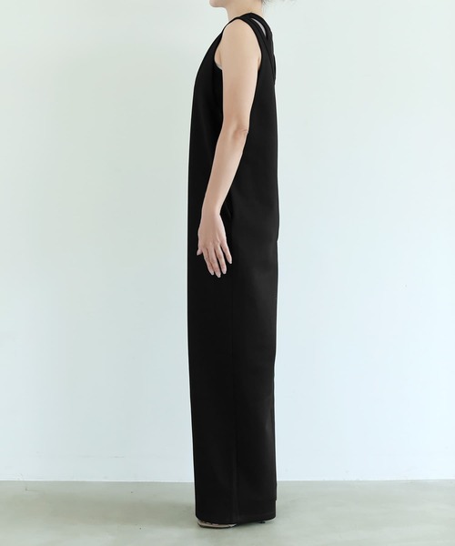 STYLE DELI（スタイルデリ）の「【selection】セパレート可能／レイヤードサロペット（サロペット/オーバーオール・レディース・ブラック/ライトグレー・FREE）」の16枚目の写真