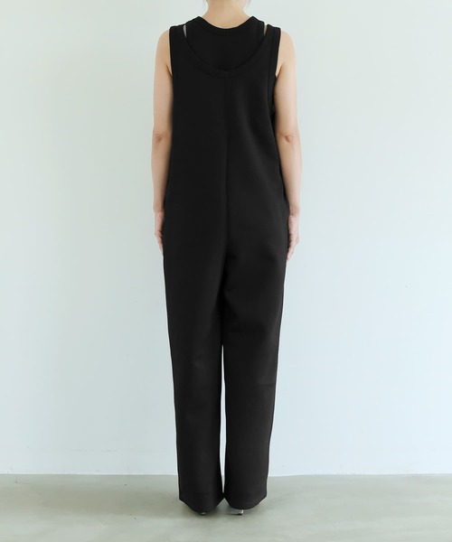 STYLE DELI（スタイルデリ）の「【selection】セパレート可能／レイヤードサロペット（サロペット/オーバーオール・レディース・ブラック/ライトグレー・FREE）」の17枚目の写真