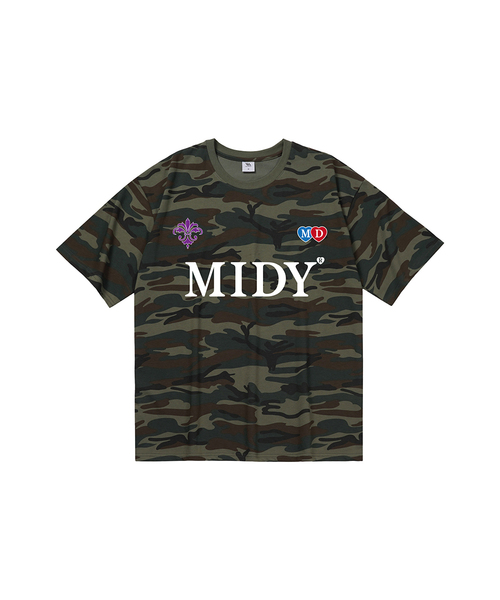 MILLION DAY(ミリオンデイ)の「TEAM MIDY カモ半袖Tシャツ(Tシャツ/カットソー・レディース・グリーン・SMALL/MEDIUM/LARGE/X-LARGE)」の1枚目の写真