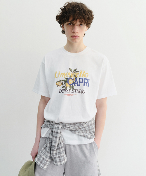 DUNST FOR MEN(ダンストフォーメン)の「LIMONCELLO T-SHIRT_UNISEX_UDTS6B148_OFF WHITE(Tシャツ/カットソー・メンズ・Off White・X-SMALL/SMALL/MEDIUM/LARGE/X-LARGE/XX-LARGE)」の1枚目の写真