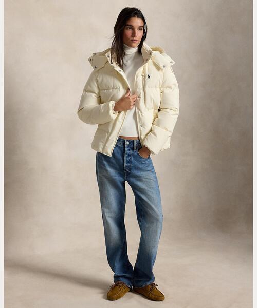 POLO RALPH LAUREN(ポロ ラルフ ローレン)の「ミッドウェイト ダウン パッファー ジャケット(ダウンジャケット/コート・レディース・ナチュラル・S/M/XS)」の8枚目の写真