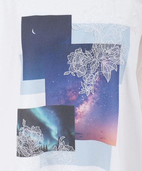 axes femme(アクシーズファム)の「接触冷感プリント×レースT(Tシャツ/カットソー・レディース・ミント/レッド/ホワイト・FREE)」の16枚目の写真