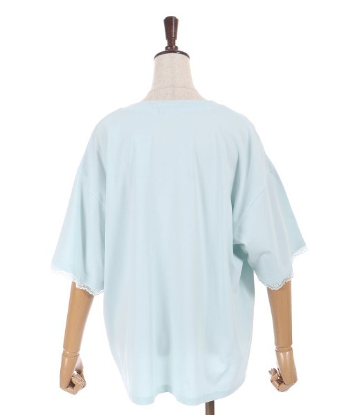 axes femme(アクシーズファム)の「接触冷感プリント×レースT(Tシャツ/カットソー・レディース・ミント/レッド/ホワイト・FREE)」の20枚目の写真