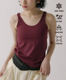 レディースのタンクトップ（レッド/赤色系・速乾）ファッション通販