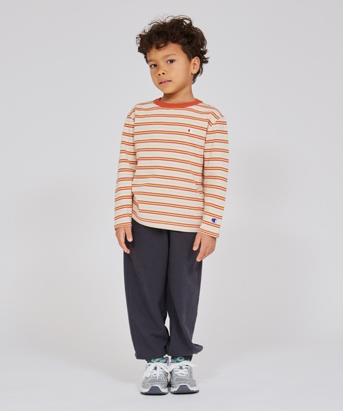 Champion(チャンピオン)の「【Champion/チャンピオン】キッズ ベーシック ロングスリーブTシャツ(ワンピース・キッズ・ライトブラウン/アイボリー/パープル系その他3・120/110/100/150/140/160/130)」の7枚目の写真