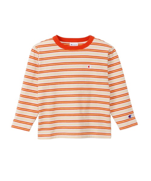 Champion(チャンピオン)の「【Champion/チャンピオン】キッズ ベーシック ロングスリーブTシャツ(ワンピース・キッズ・ライトブラウン/アイボリー/パープル系その他3・120/110/100/150/140/160/130)」の10枚目の写真