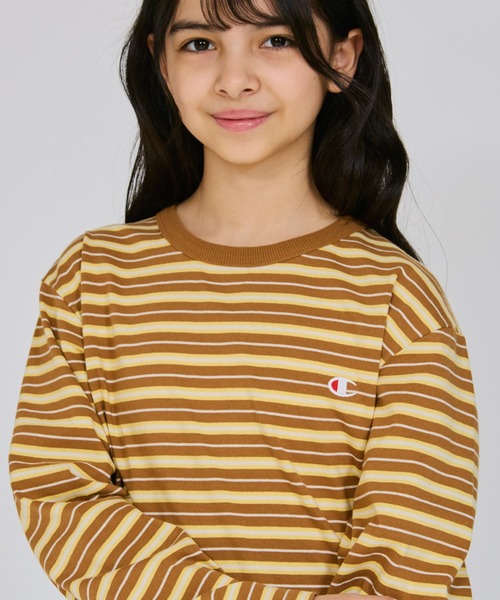 Champion(チャンピオン)の「【Champion/チャンピオン】キッズ ベーシック ロングスリーブTシャツ(ワンピース・キッズ・ライトブラウン/アイボリー/パープル系その他3・120/110/100/150/140/160/130)」の15枚目の写真