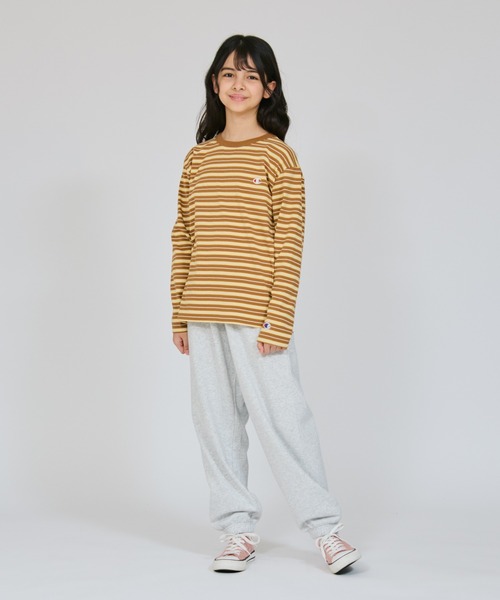 Champion(チャンピオン)の「【Champion/チャンピオン】キッズ ベーシック ロングスリーブTシャツ(ワンピース・キッズ・ライトブラウン/アイボリー/パープル系その他3・120/110/100/150/140/160/130)」の18枚目の写真
