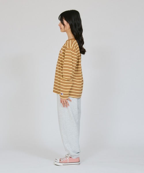 Champion(チャンピオン)の「【Champion/チャンピオン】キッズ ベーシック ロングスリーブTシャツ(ワンピース・キッズ・ライトブラウン/アイボリー/パープル系その他3・120/110/100/150/140/160/130)」の19枚目の写真
